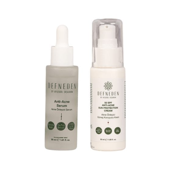 Akne Önleyici Serum ve Güneş Kremi İkili Set