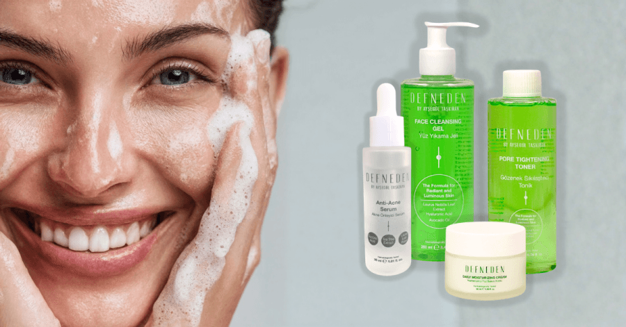 Akneye Eğilimli Ciltler İçin Defne Yaprağı Özü ile Zenginleştirilmiş Akne Önleyici Set ve Günlük Bakım 1 defne yaprağı özü ile zenginleşmiş akne önleyici set ile günlük bakım