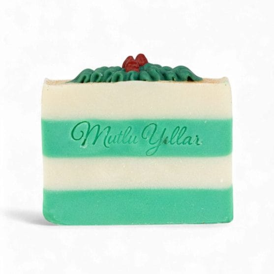 kokina çiçeği temalı yılbaşı hediyesi şans sabunu